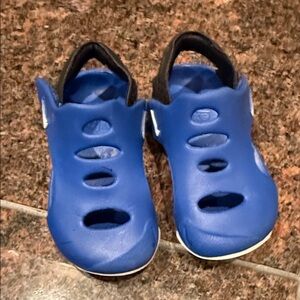Kids Nike  Blue Slip-On Sandal Water Shoe